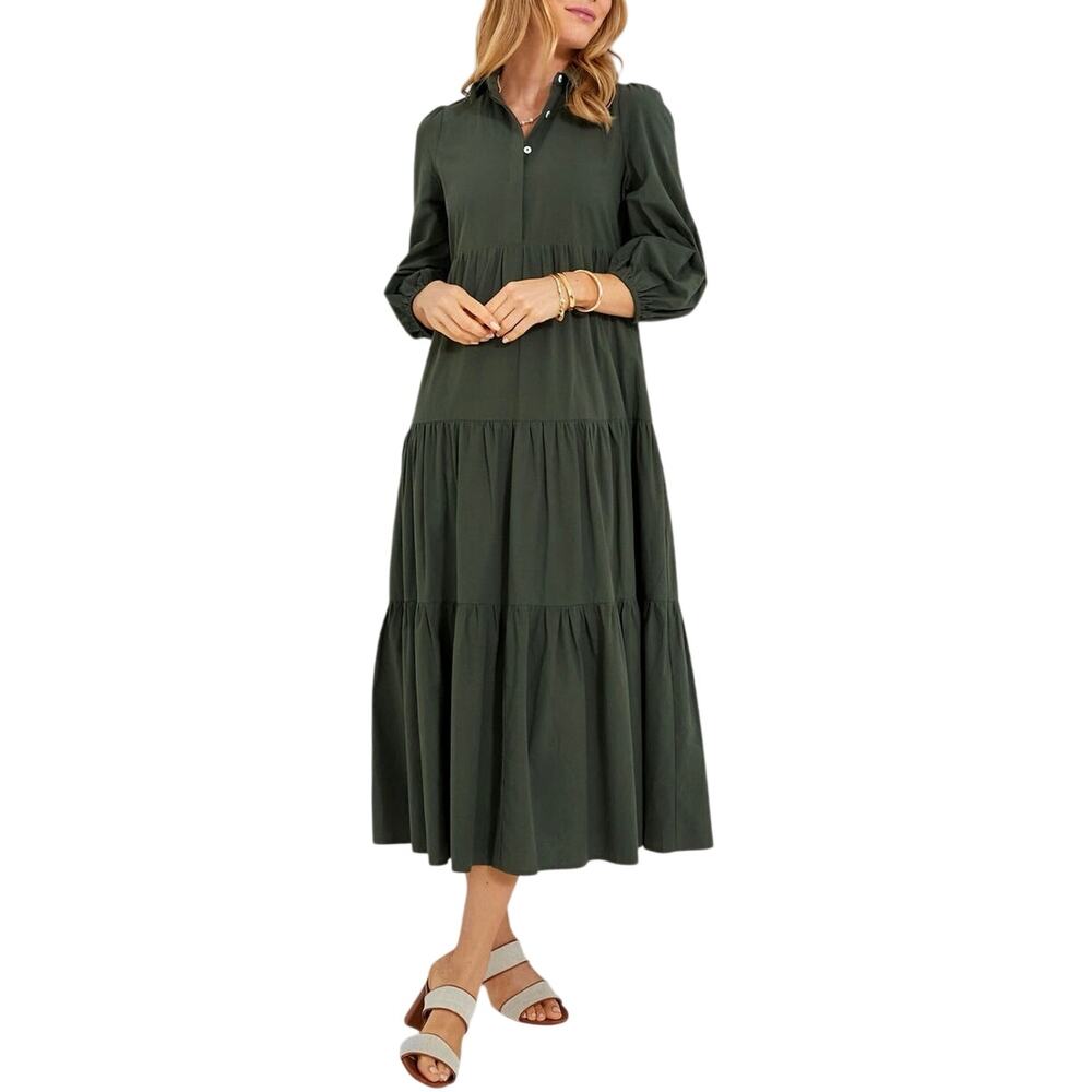 POMANDER PLACE Sedona Sage Cotton Mabel Maxi Dress Size XL New w/ Tag MSRP $148